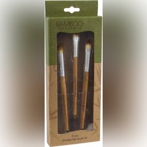 Bamboo Naturals Makeup Brushes, Perfect Smokey Eye Kit, Natural Bamboo Handles